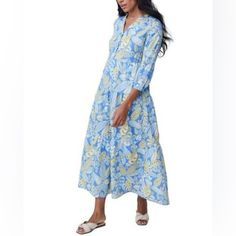 J. McLaughlin Cunningham Linen-Blend Dress